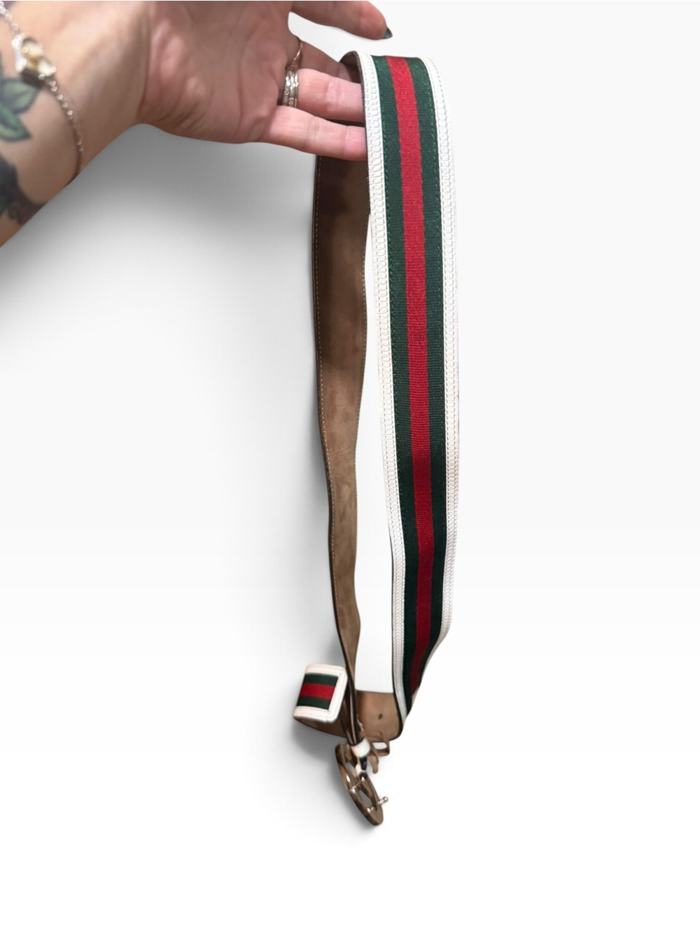 Gucci Web Stripe Interlocking GG Belt Size 105 L/XL - Picture 5 of 5